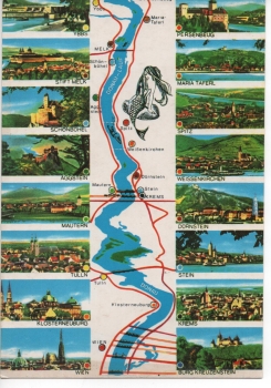 Ansichtskarte Nibelungengau und Wachau - Mehrbildkarte